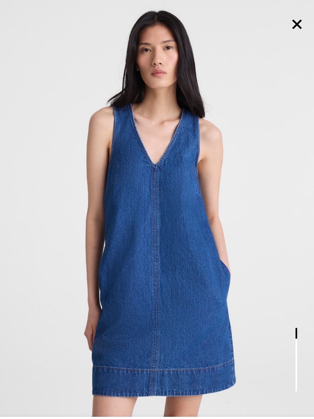 Madewell V-neck sleeveless mini dress